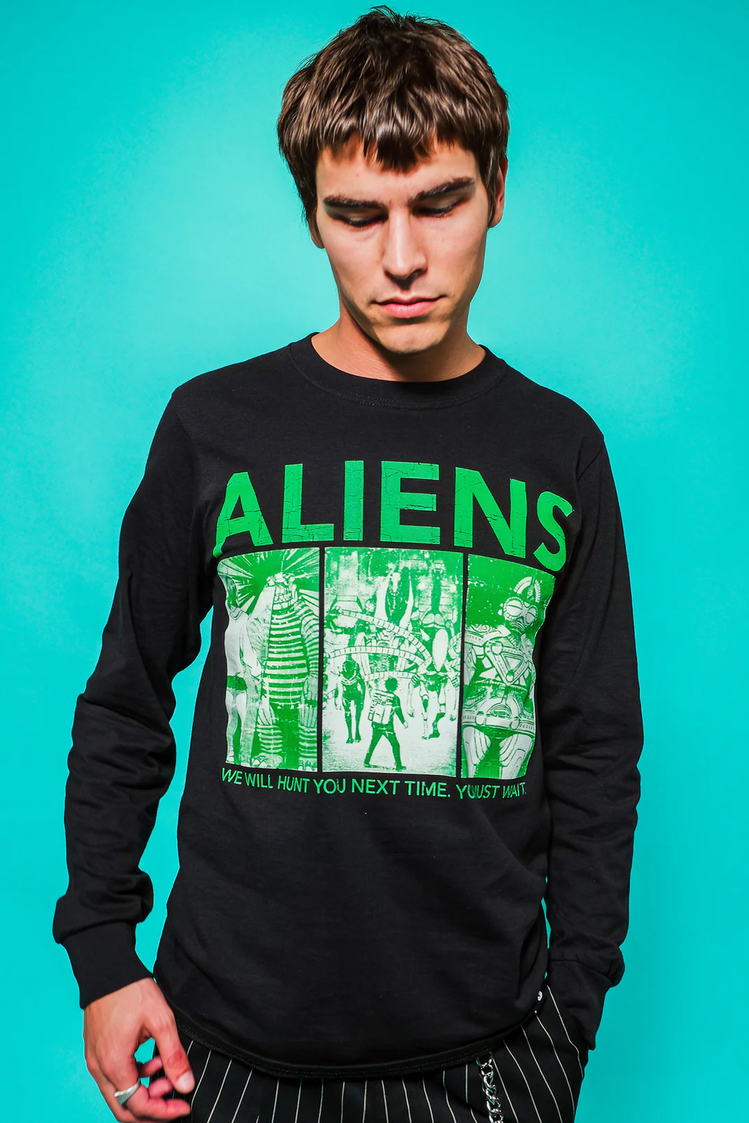 DDD Alien Invasion LS Tee - Black from Shonen Jump Store 